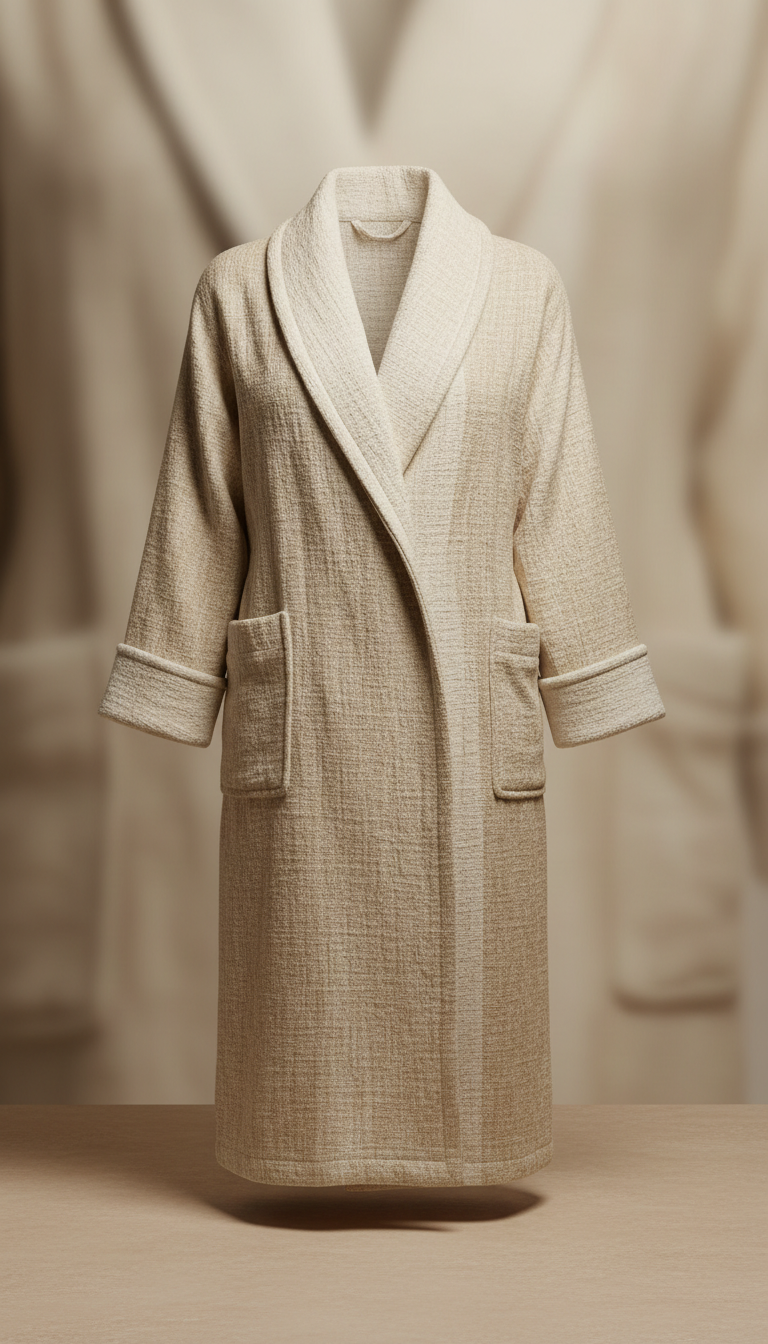 Luxury Linen Robe, Relaxed Fit